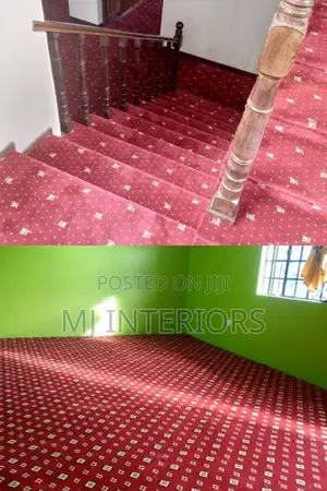 Elegant Red Wall to Wall Carpet for Office Reception Areas