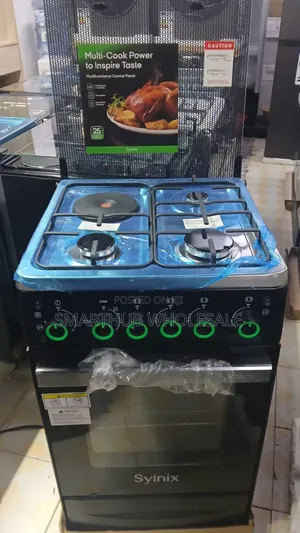 Syinix 50by55 3+1 Standing Cooker 
With Electric Oven