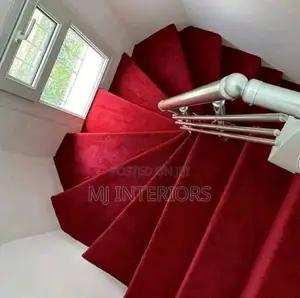 Stylish Red Wall to Wall Carpet for Business Interiors