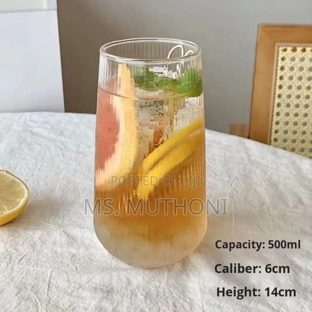 3 PCS Vertical Stripes Highball Glass