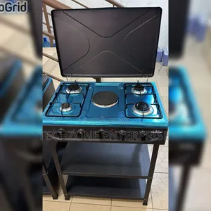 Olelon 4g+1e Standing Cooker With Shelves 