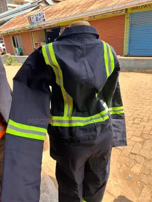 Reflective Utility Coverall For Daily Use