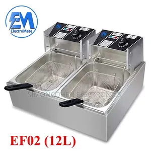 Electromate 12litre Double Deep Fryer(6l+6l)