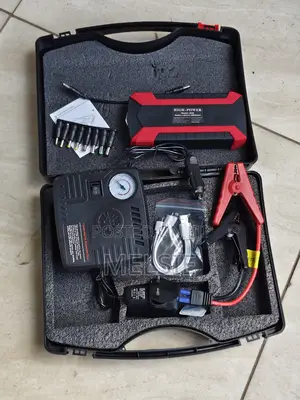 12v Emergency Car Jump Starter Power Bank With Air Pump