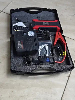 Car Jump Starter With Air Compressor 99800mah 12v