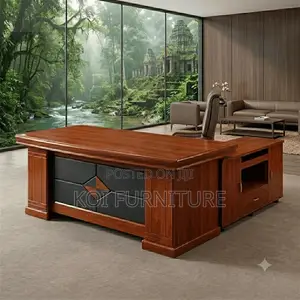 Office Desk; 1.6 Meters Executive Mahogany Efficent Office Desk