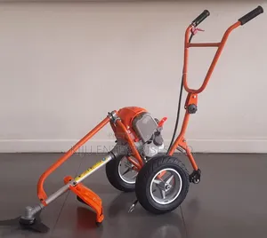 Petrol Brush Cutter on Wheels – Grass Trimmer for Farms Estates