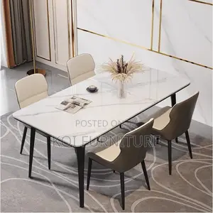Dining Set; Crafted 4-Seater Home Dinning Set
