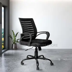 Office Chairs; Mesh Clerical Chair With Fixed Strong Armrest