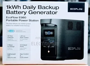 Ecoflow E980 Generator
(Free Fan+ Powebank) Brand New Sealed