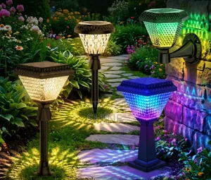 Solar Pillar and Garden Lights