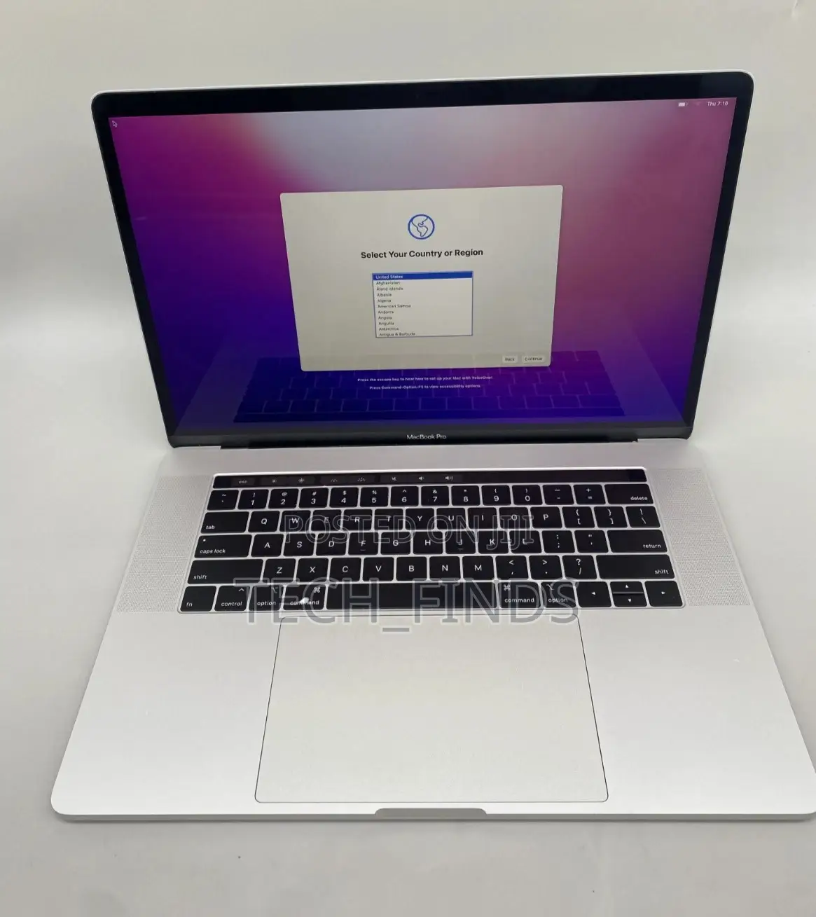 Laptop Apple MacBook Pro 2018 16GB Intel Core i7 SSD 512GB