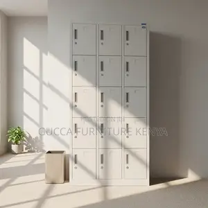 15 Locker Storage Cabinet Unit.