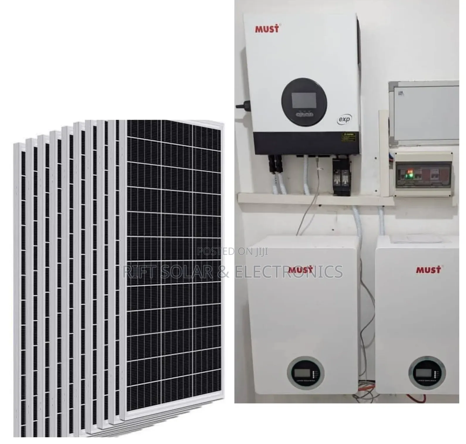 12kva VHM Inverter - (2) 10kwh Lithium Battery - (14)615w Solar System