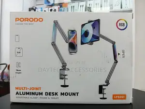360° Adjustable Floor Stand for Tablet Phone Overhead Desk Mount.