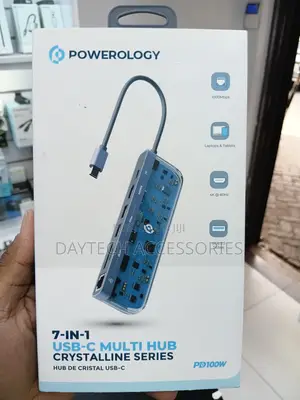 This Is a Powerology 7-in-1 Usb-C Multi Hub From Crystalline Series.
