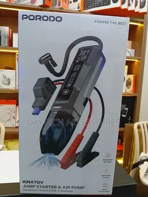 Porodo Ignatov 4-1 Jumpstarter + Vaccum With Tyre Inflator