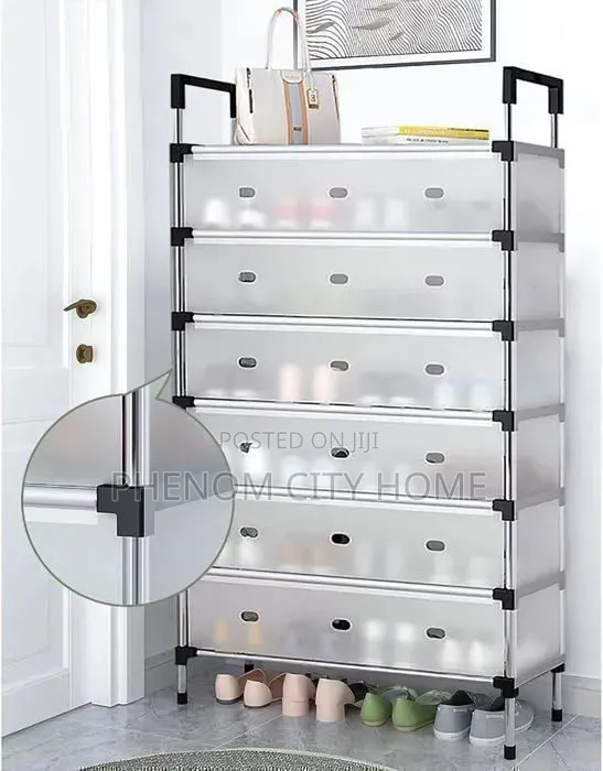 6 Layer Dustproof Shoe Rack