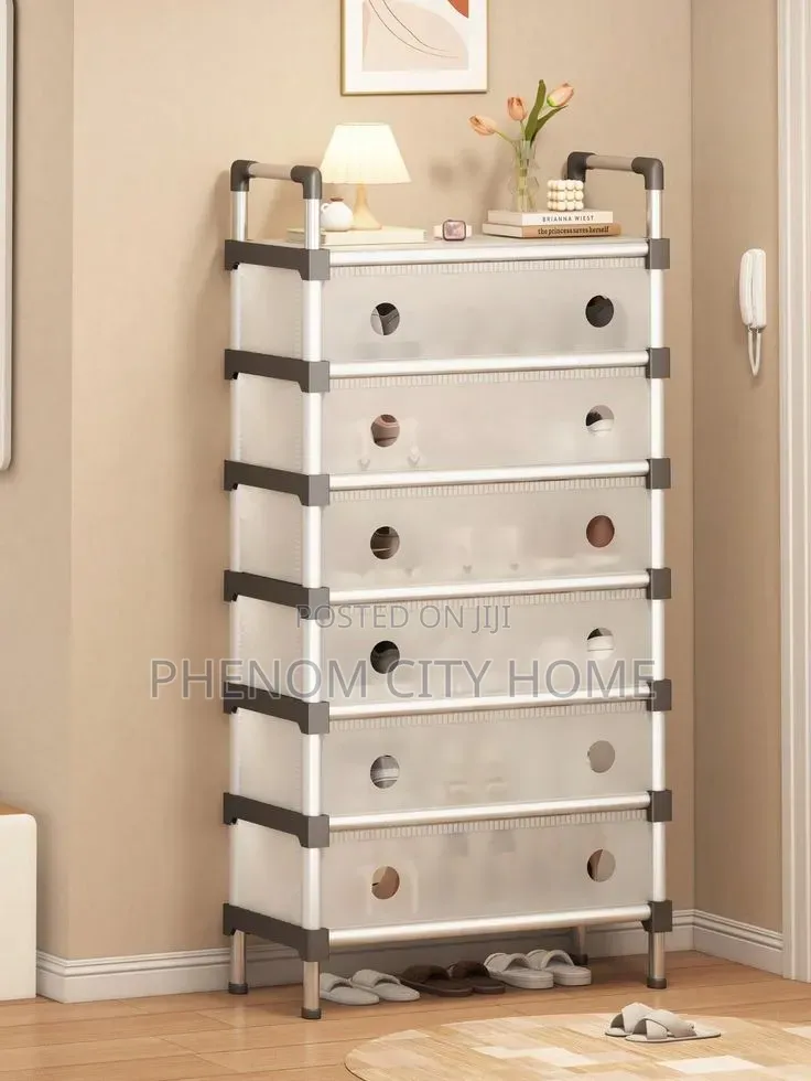 6 Layer Dustproof Shoe Rack