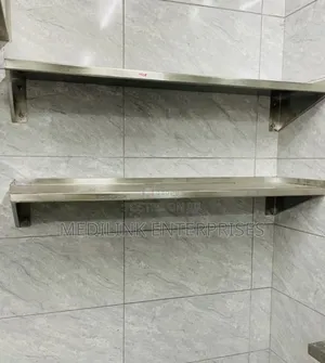 Customized Ss 3p4 Shelves Wall Mounted (Installed)