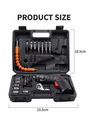 47pc Rechargeable Drill Screw Driver Tool Box Set Now Available