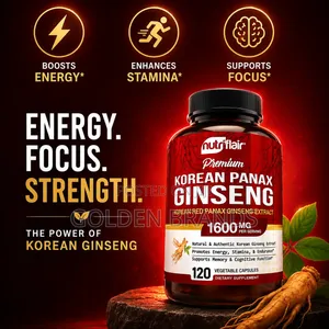 Premium Korean Ginseng for Peak Performance.120 Capsules