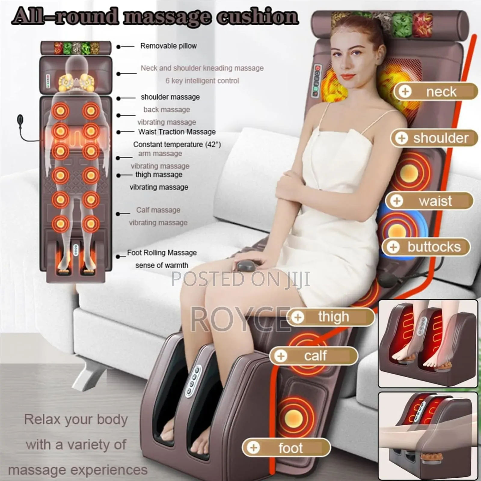 Full Body Massage Mattress Seat