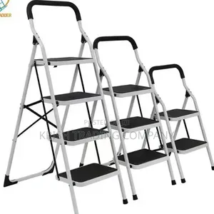 White Step Ladder 2/3/4/5/6 Steps Foldable Heavy Duty