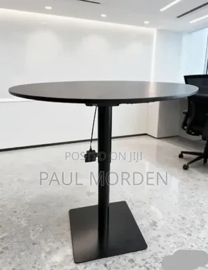 Round Black Dining Table