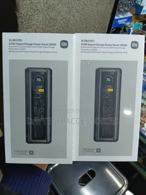 This Is the Xiaomi 212w Hypercharge Power Bank 25000mah - Black