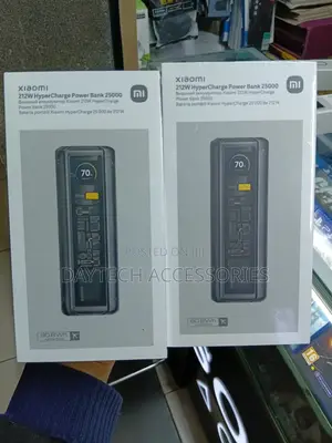 Xiaomi 212w Hypercharge Power Bank 25000mah With Transparent Design.