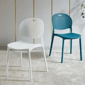 Dining Chairs; Armless Plastic Home Seats