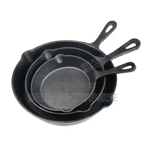 3pcs Non-Stick Cast Iron Pan Set