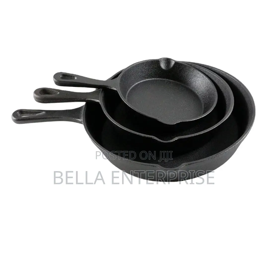 3pcs Non-Stick Cast Iron Pan Set