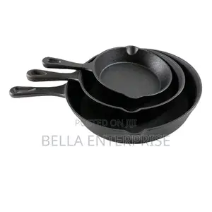 3pcs Non-Stick Cast Iron Pan Set