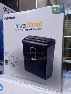 Fellowes Shredder 6 Sheets Strip Cut Home Office