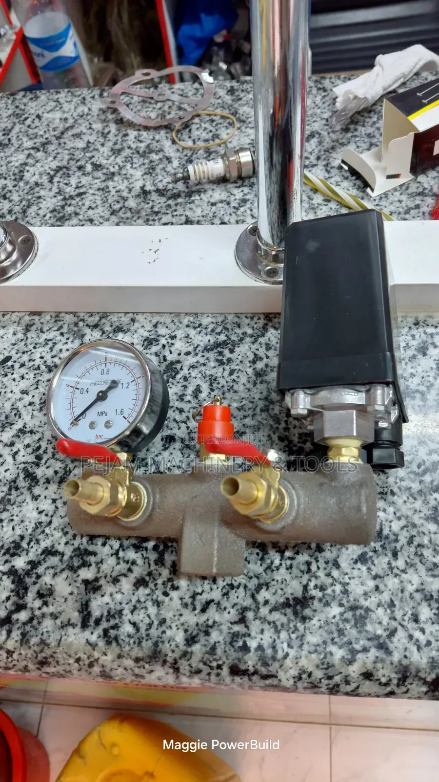 Air Compressor Pressure Regulator Plus Switch Kit