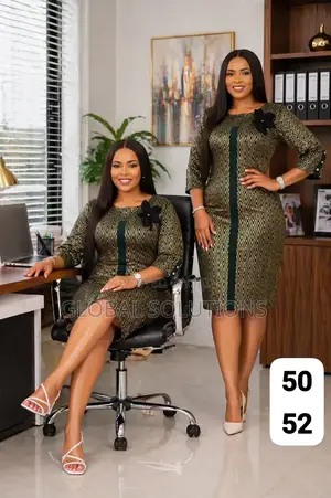 Elegant Knee-Length Office Dresses