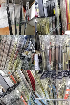 Imported Curtain Rods Available in Gold and Silver