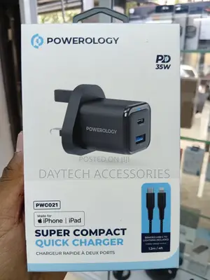 This Is a Powerology 35w Super Compact Quick Charger Dual Ports.