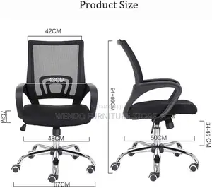 Office Chair; Mesh Office Work Clerical Adjustable Chair