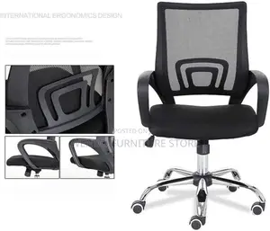Office Chair; Mesh Office Work Clerical Adjustable Chair