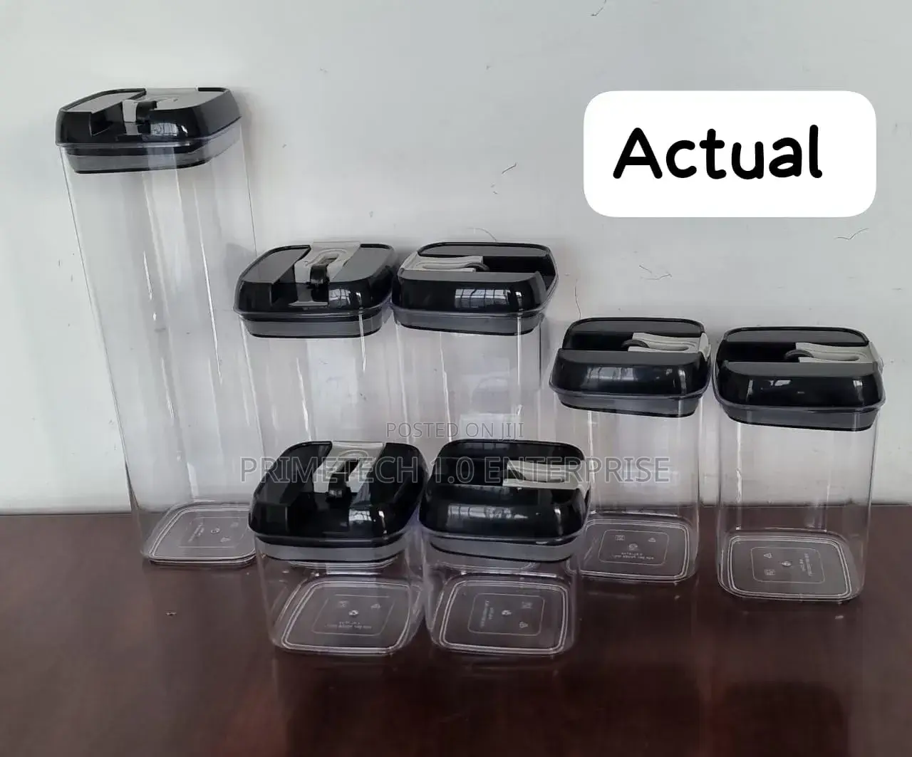 7pcs Acrylic Food Storage Containers