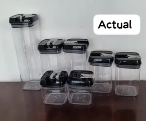 7pcs Acrylic Food Storage Containers