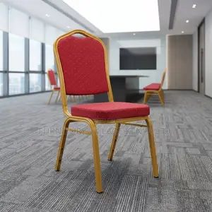 Red Fabric Wedding Event's Chair.