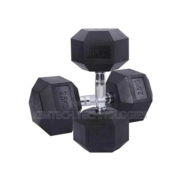2.5 Kg Hexagonal Dumbbells - thumbnail 2