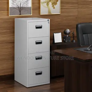 Office Cabinet; Steel Office Cabinet With Four Drawers