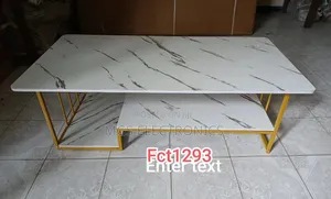 Executive White Marble Coffee Table