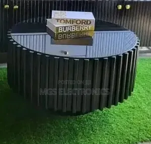 White Executive Modern Round Coffee Table