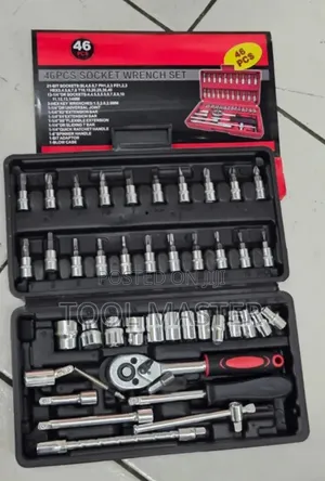 46pc Socket Wrench Set/Chrome Vanadium 46 Pc Socket Wrench